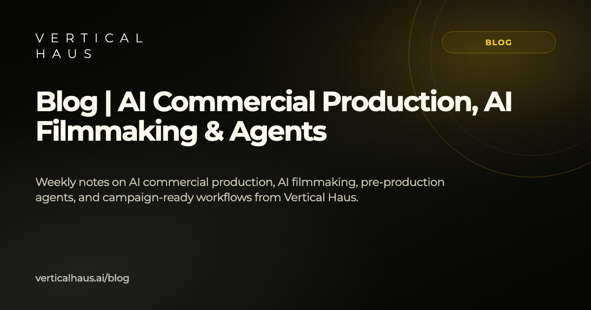 Video production control room used for reviewing AI commercial production prompts